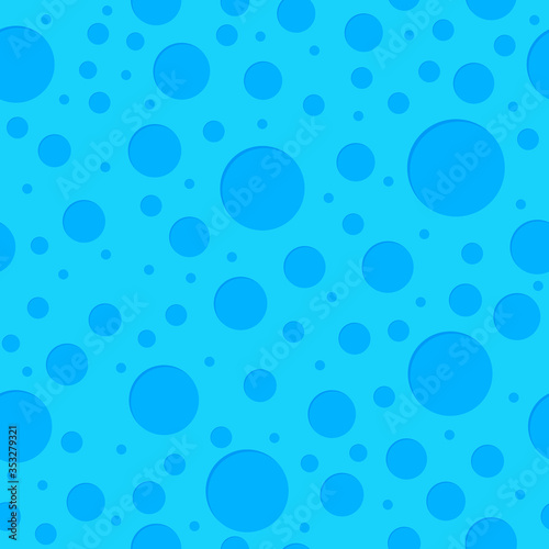 Sponge seamless pattern, flat design template, vector illustration