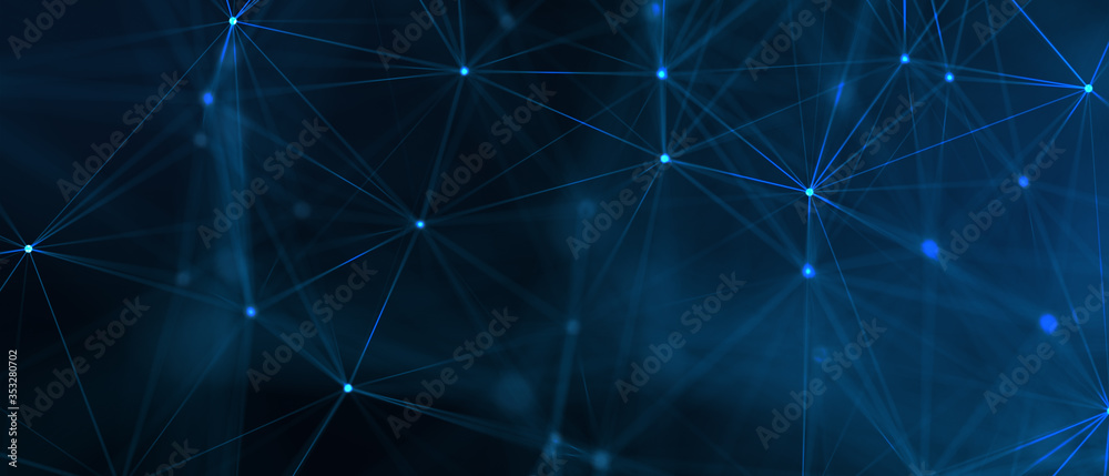 Abstract futuristic - technology with polygonal shapes on dark blue background. Design digital technology concept. 3d illustration. Abstract futuristic - technology with polygonal shapes on dark blue background. Design digital technology concept. 3d illustration.