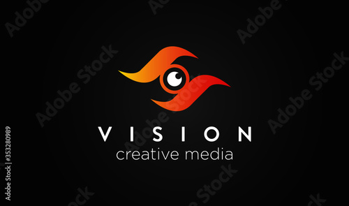 VISION LOGO VECTOR TEMPLATE MODERN