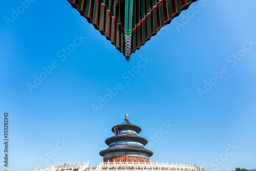 Temple of Heaven(Tiantan) in Beijing, China. Translation: Prayer hall (name of this temple). photo
