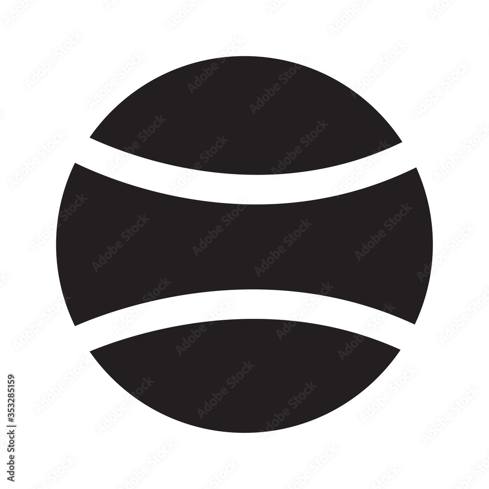tennis ball icon in trendy flat style isolated on background. tennis ball icon page symbol for your web site design tennis ball icon logo