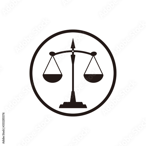 scale icon vector illustration sign