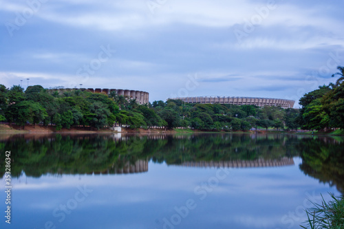 Partial view of stadium complex in pampulha