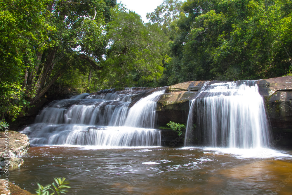 waterfall at Phukradung National Park in Thailand