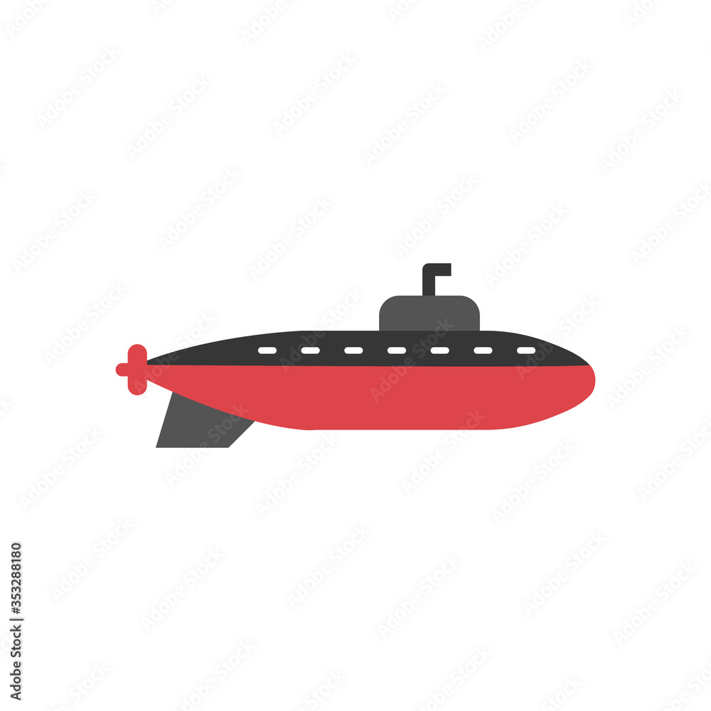 Submarine graphic design template vector isolated Submarine graphic design template vector isolated