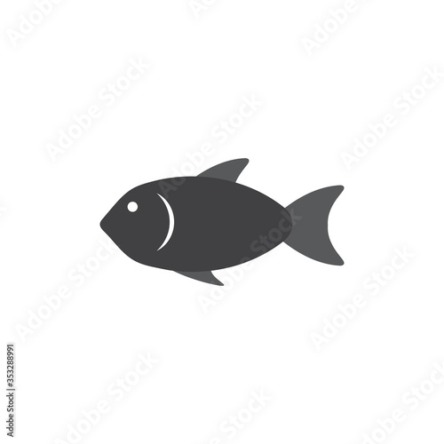 Fish graphic design template vector isolated