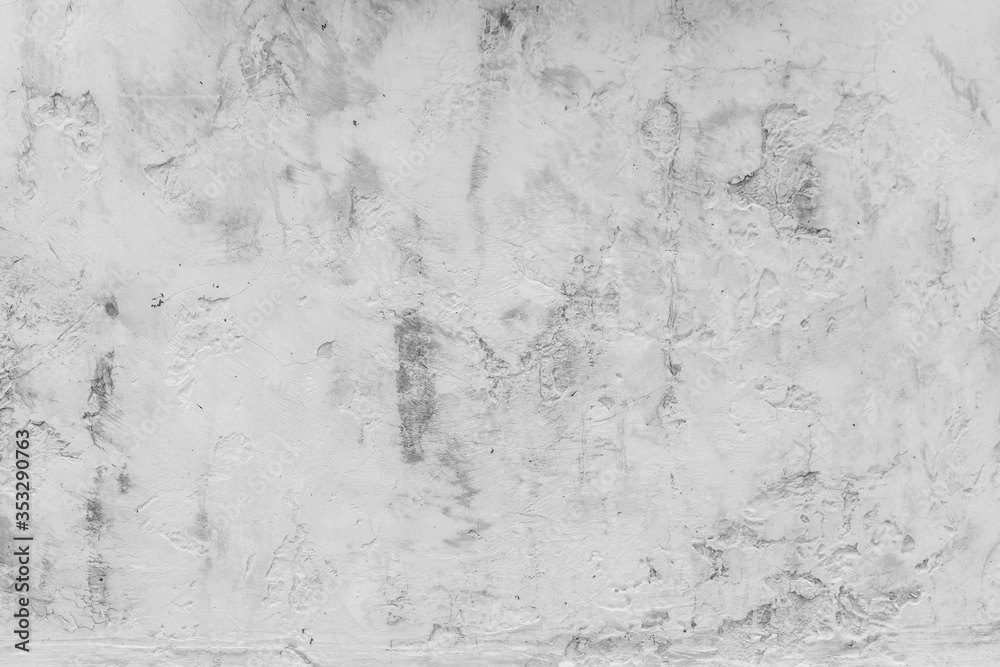 Obraz premium Texture of old White and gray concrete wall for background