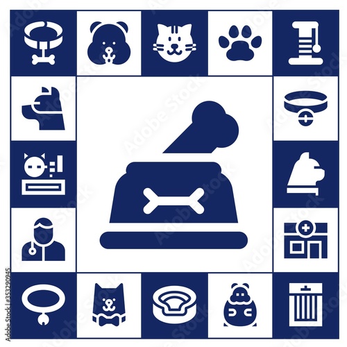 paw icon set