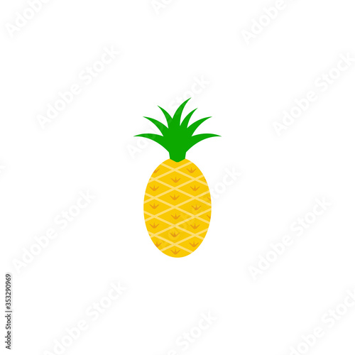 Pineapple graphic design template vector isolated
