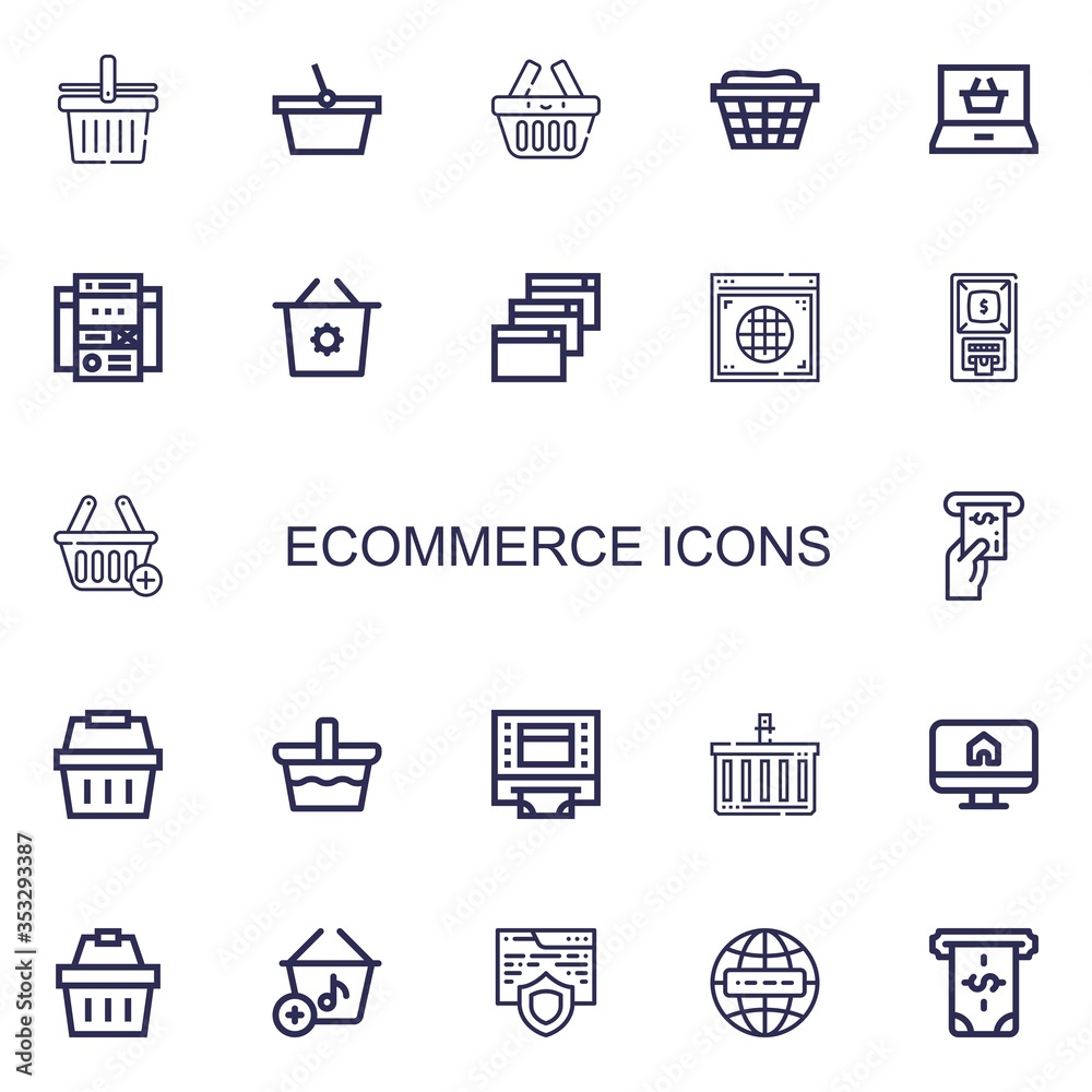 Editable 22 ecommerce icons for web and mobile Editable 22 ecommerce icons for web and mobile