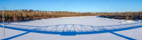 Bridge Shadow on the Snow