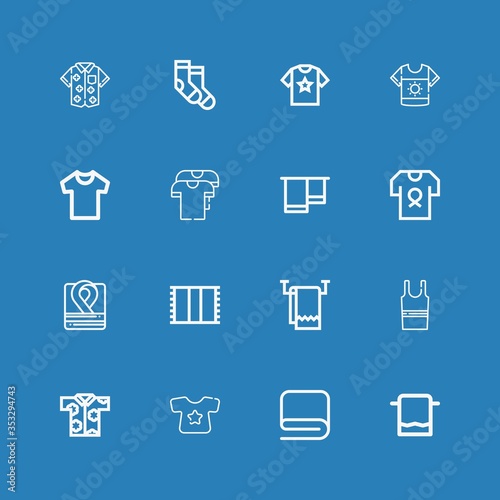 Editable 16 cotton icons for web and mobile