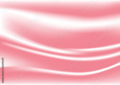 Smooth elegant pink silk or satin cloth texture background. Luxurious background design. Vector Illustration.