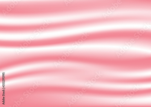 Smooth elegant pink silk or satin cloth texture background. Luxurious background design. Vector Illustration.