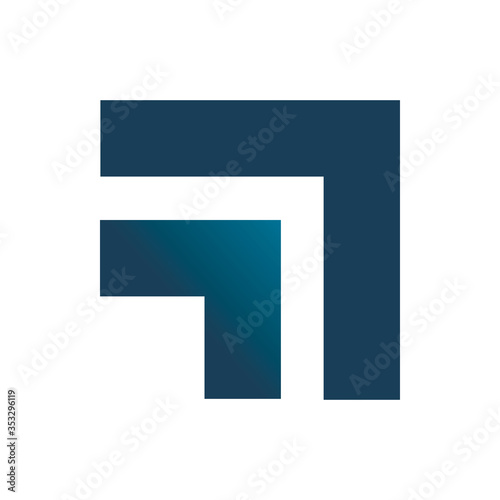 Free Download square blue arrow logo design - GFXLoad