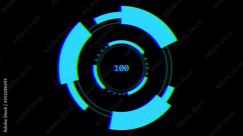 Blurred spinning mechanism with a timer on the black background. Blurred spinning mechanism with a timer on the black background.