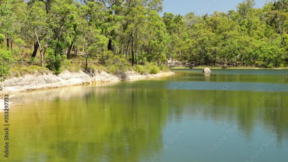 a lake in the middle of a national park a lake in the middle of a national park
