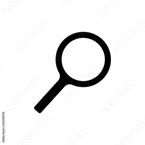 Magnifying glass, isolated simple vector illustration