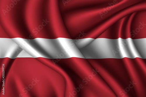 Free Download latvia national flag of silk. Template for your design - GFXLoad