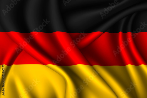 germany national flag of silk. Template for your design