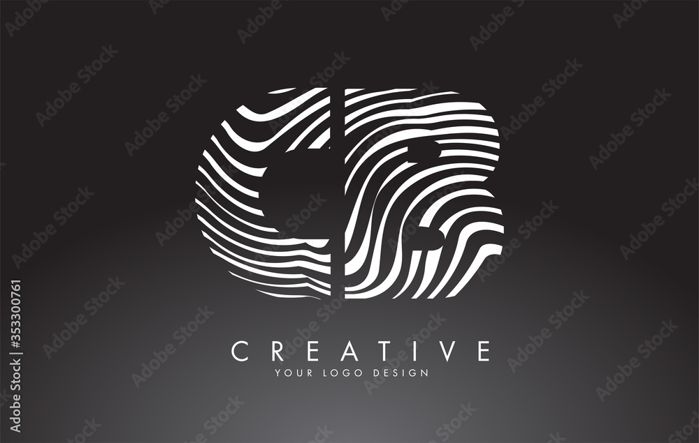 CB C B Letters Logo Design with Fingerprint, black and white wood or Zebra texture on a Black Background. CB C B Letters Logo Design with Fingerprint, black and white wood or Zebra texture on a Black Background.