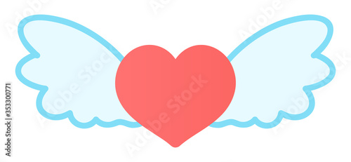 ハートと羽