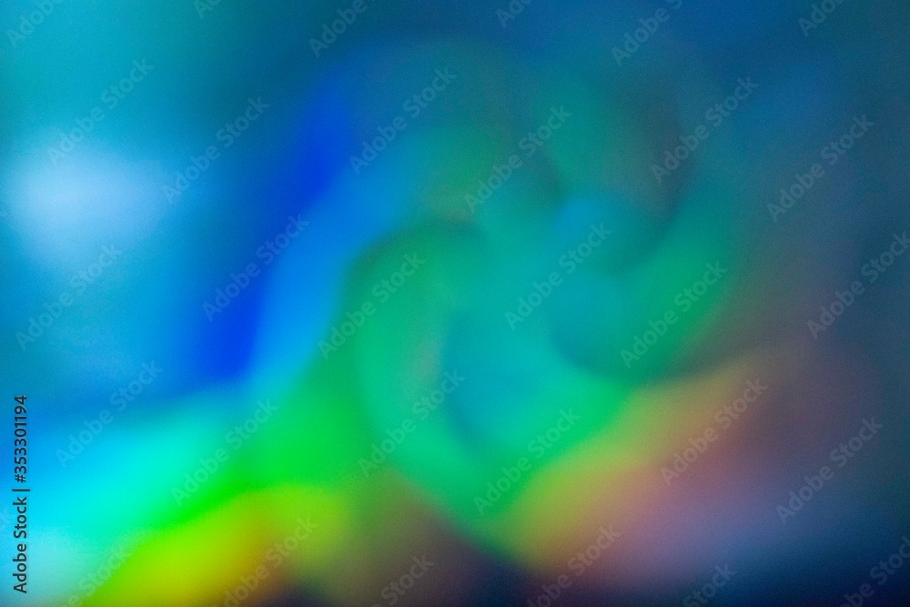 Bright abstract rainbow background with blurred