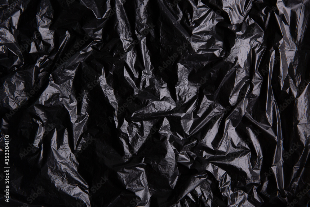 Black fabric texture for background.