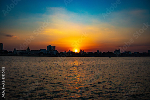 A beautiful view of Mekong Riverside at Phnom Penh, Cambodia. © joseduardo