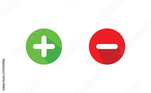 Plus and minus icon Vector download