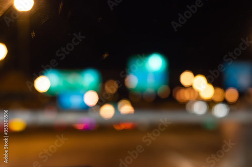abstract bokeh at night time background
