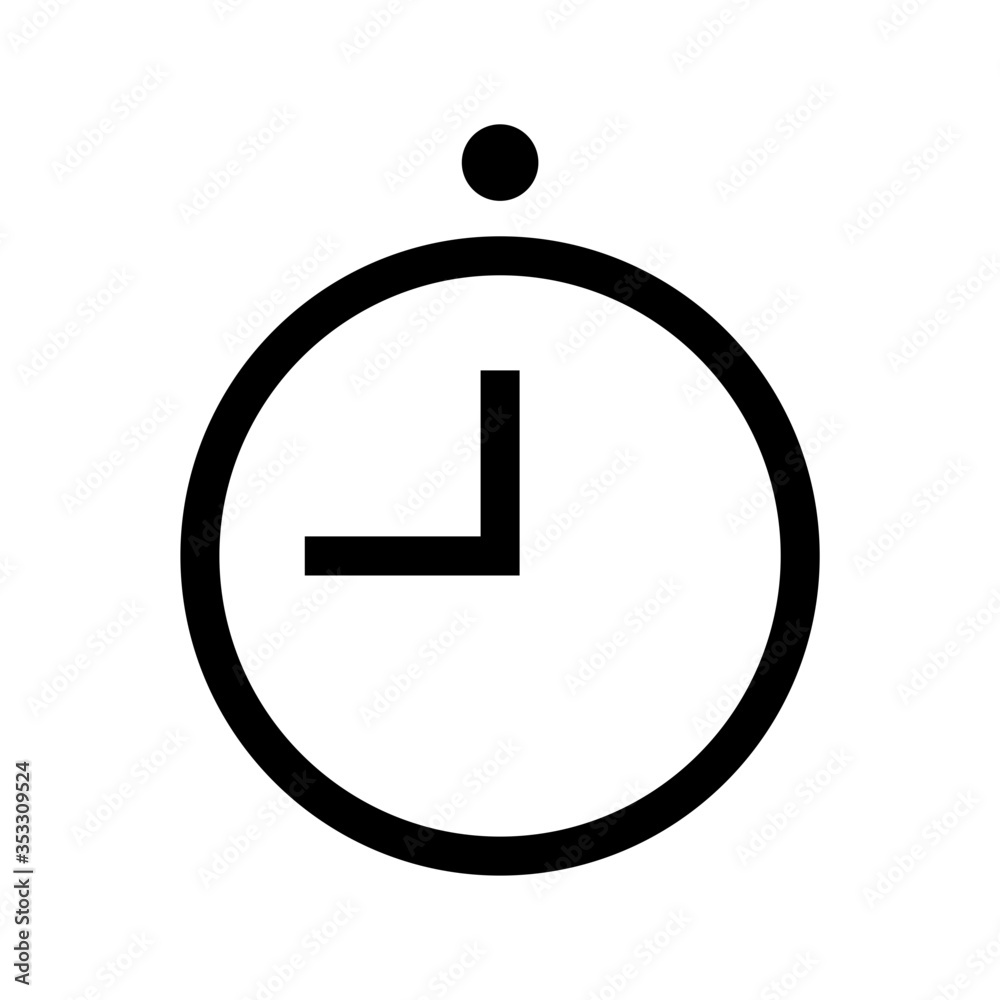 Wall watch icon, hour icon Wall watch icon, hour icon