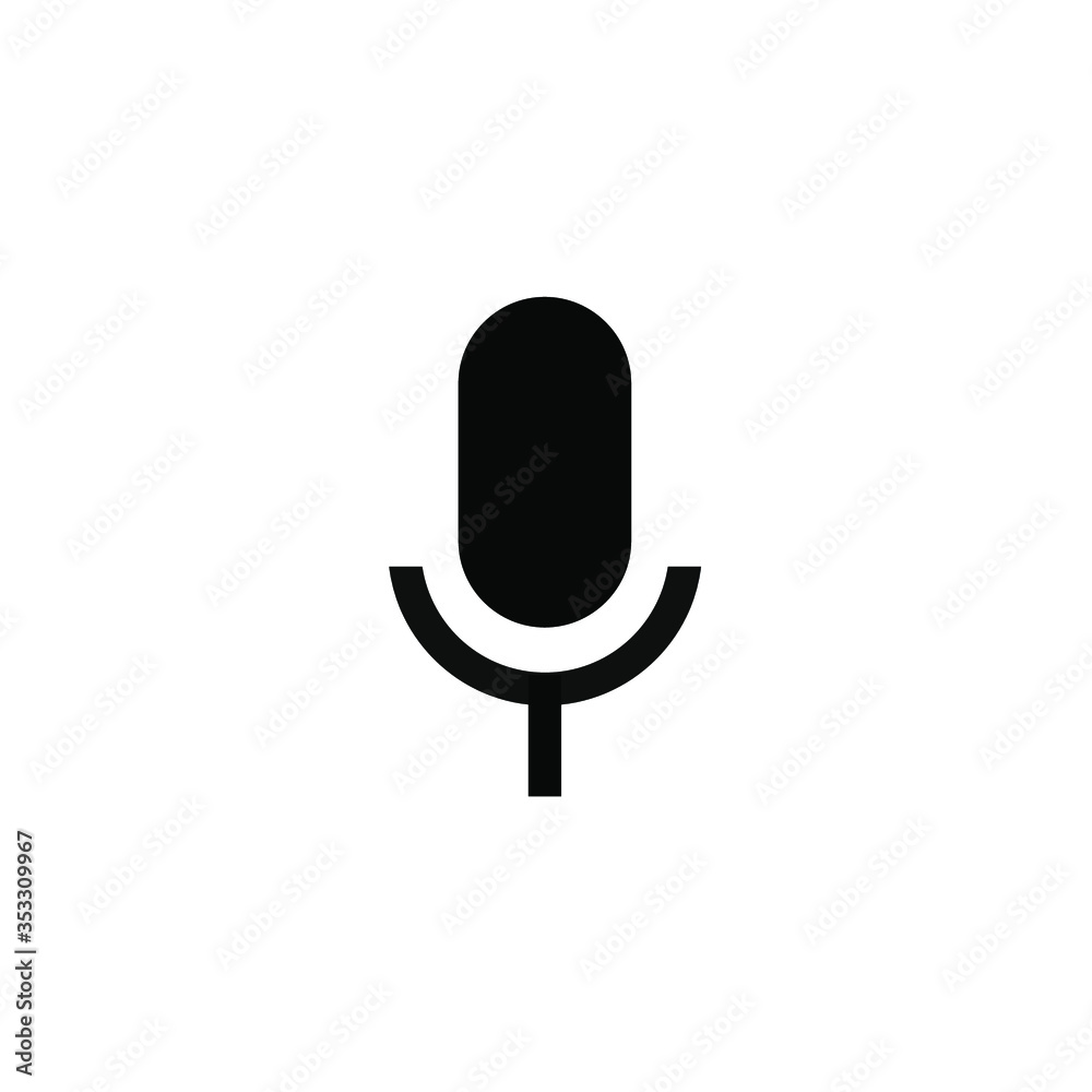 Microphone icon.Microphone symbol for web and mobile platforms. Microphone icon.Microphone symbol for web and mobile platforms.