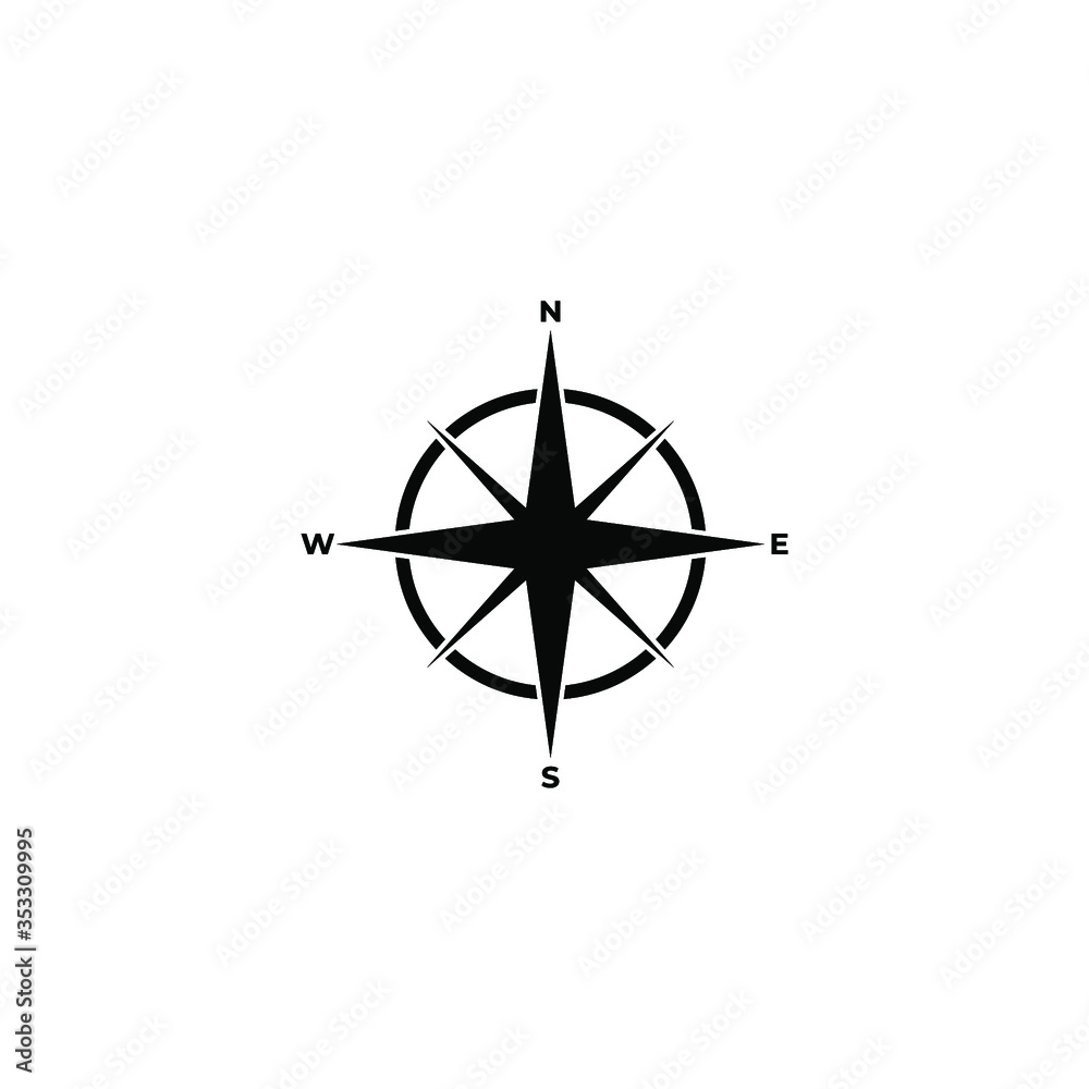 Compass icon.Navigation sign..Vector illustration Compass icon.Navigation sign..Vector illustration