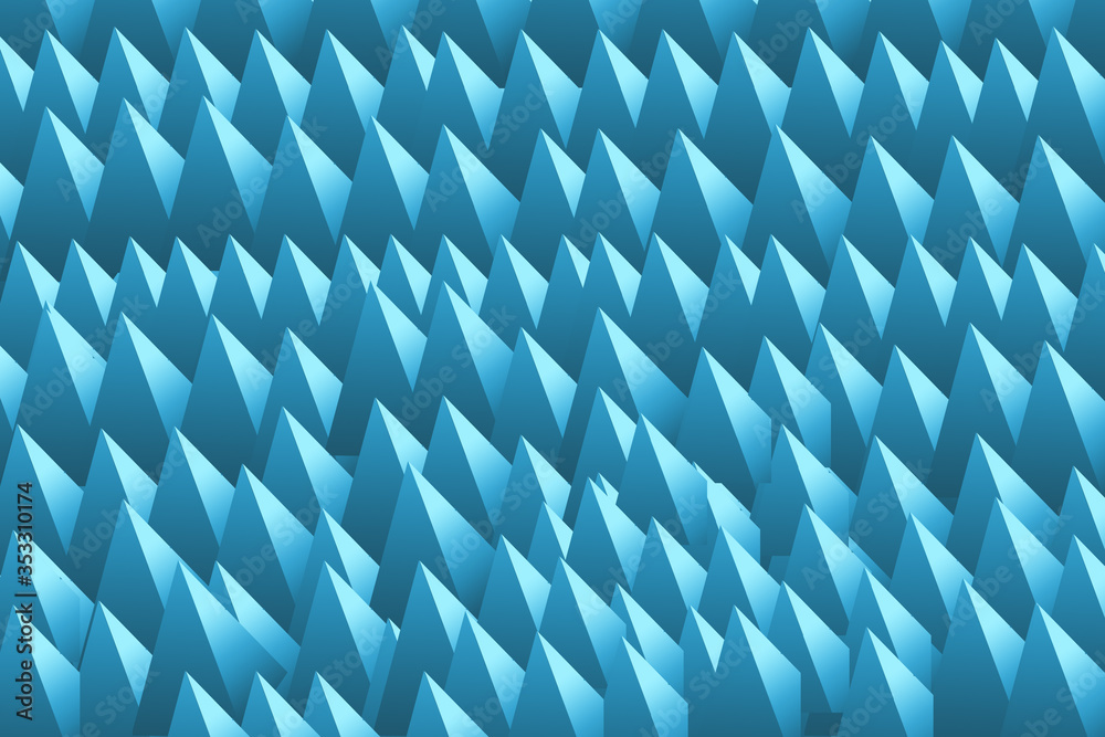 pattern of blue triangle background