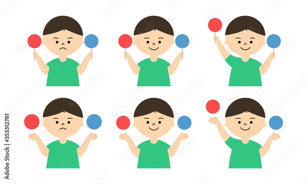 男の子　二択セット　半袖