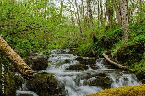 Kaskady na potoku Hulski Bieszczady