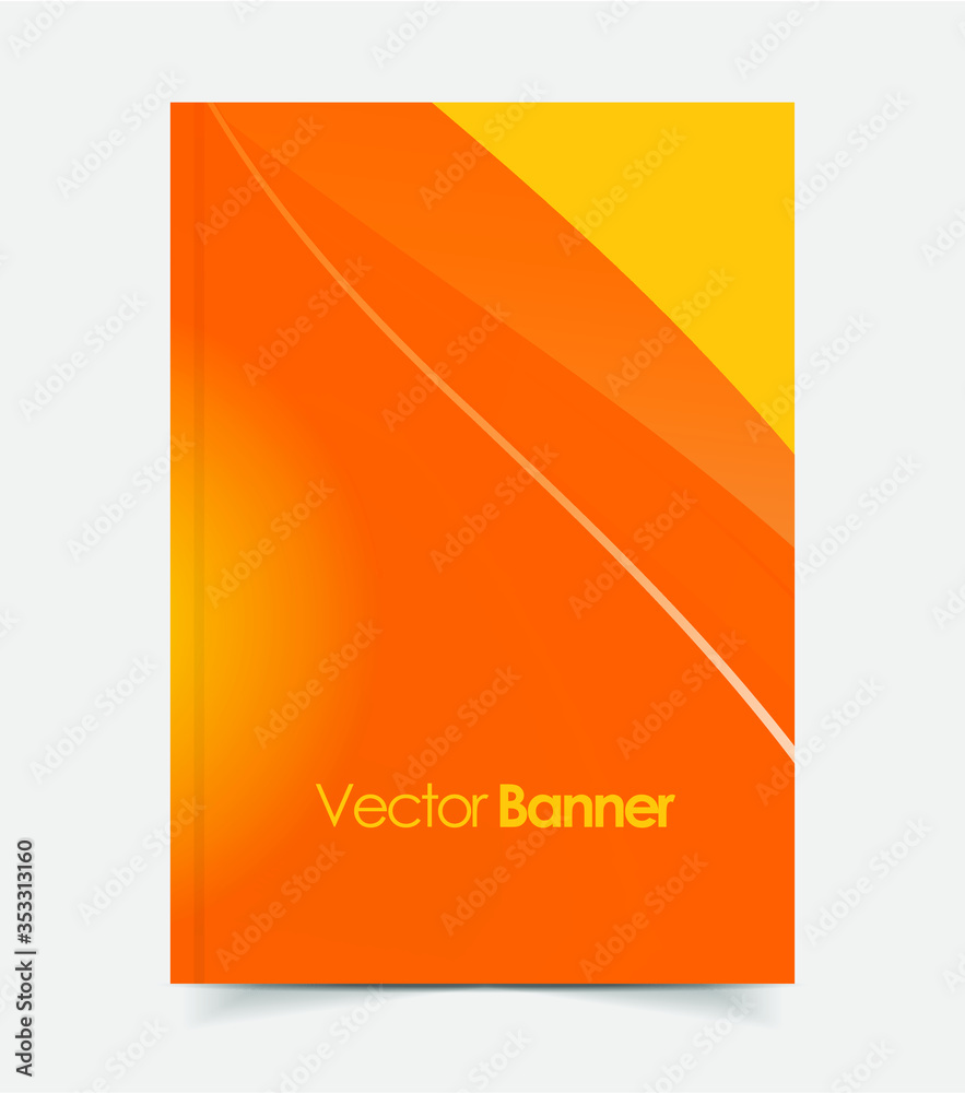 Naklejka premium Stylish abstract vector presentation of art poster. Flyer design content background. Design layout template.