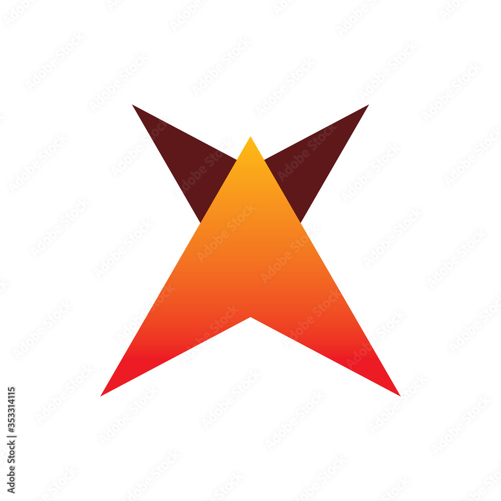 triangle full color arrow aero plane code logo design triangle full color arrow aero plane code logo design