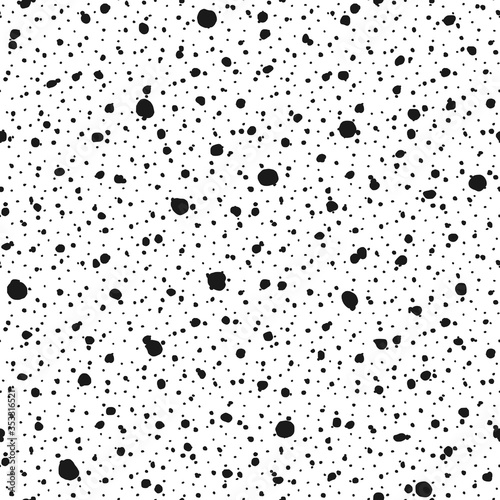 Seamless pattern. Shapeless dots and spots of different sizes.