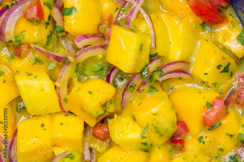 Mango ceviche vegetarian and vegan Mexican food