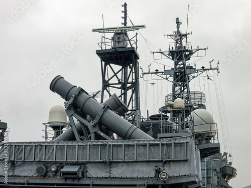 護衛艦のハープーン対艦ミサイル 