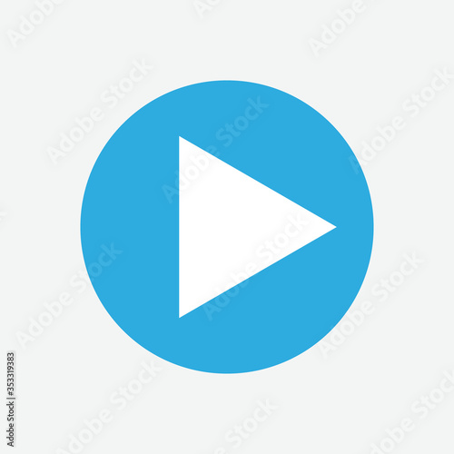 Free Download blue play button - GFXLoad