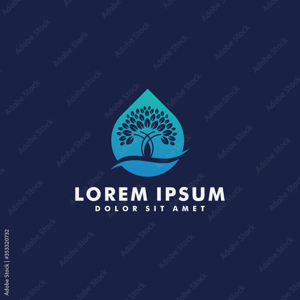 Tree logo design template vector illustration Tree logo design template vector illustration