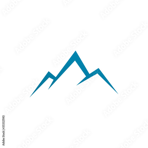 adventure outdoor rock mountain logo design