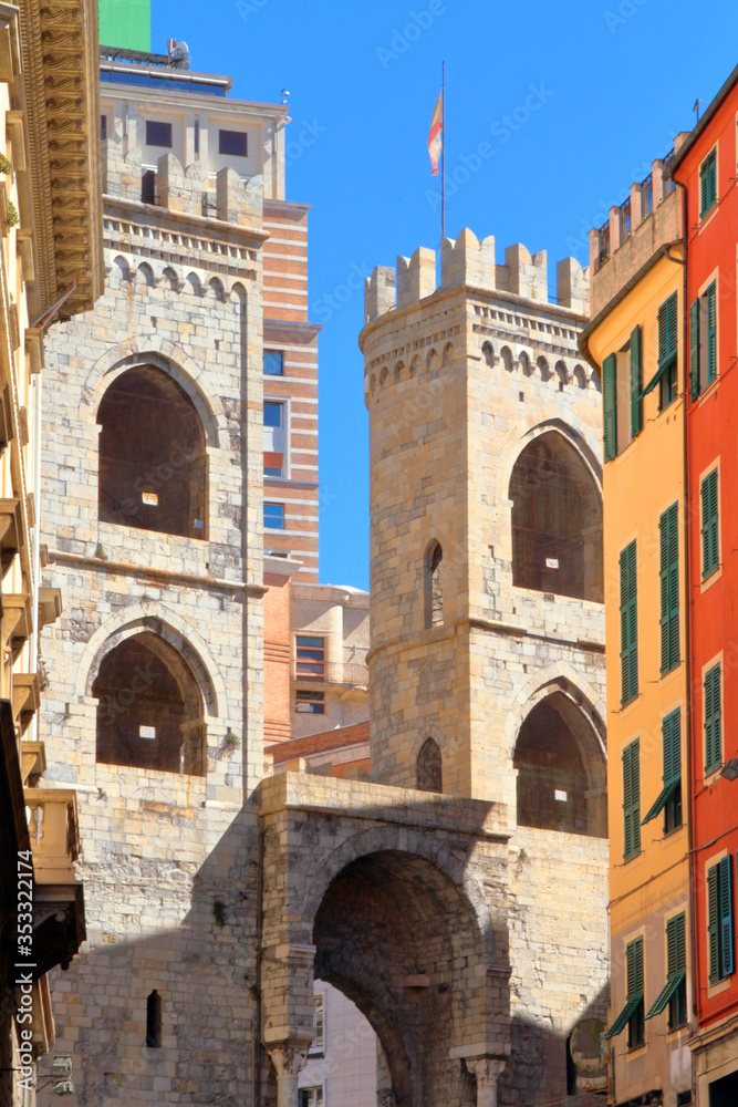 genova e torri italia, genova and towers italy 