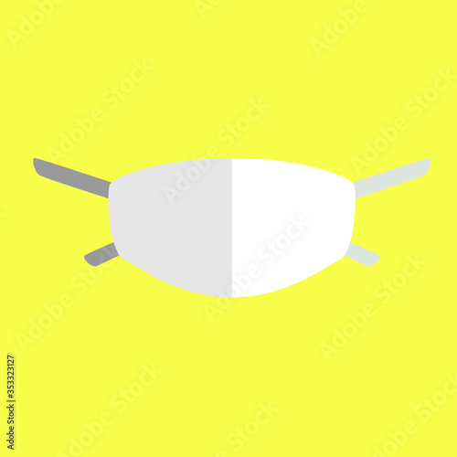 Face pollution mask. Medical masks smog dust pm2.5 danger protection vector set