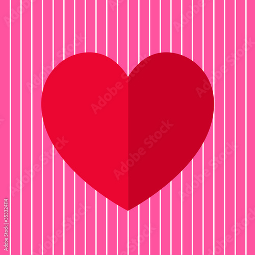Happy Valentine's Day pink background vector