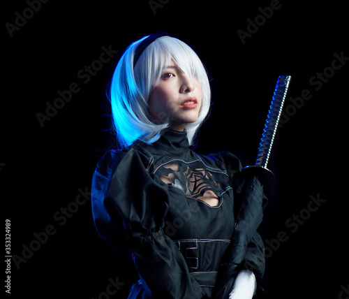 Cuadro en lienzo Japan anime cosplay
