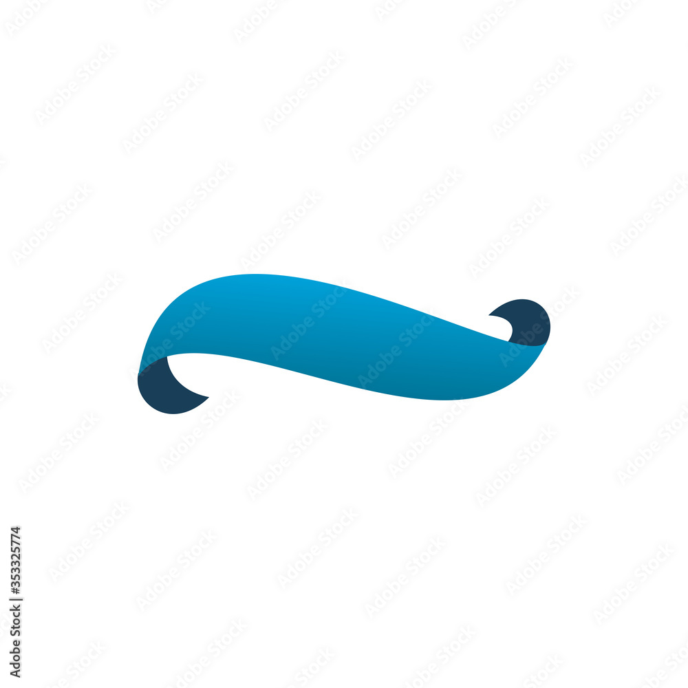 blue motion infinity color shape ribbon logo design blue motion infinity color shape ribbon logo design